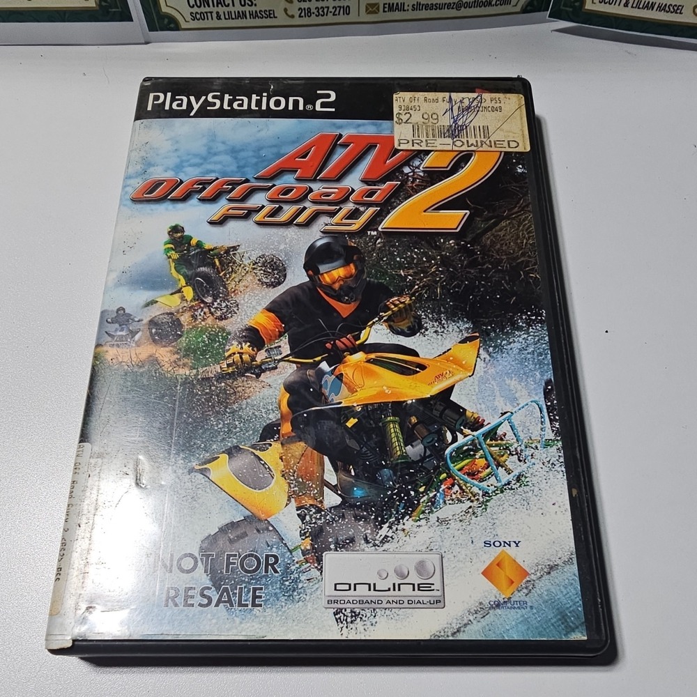 ATV Offroad Fury 2 Sony PlayStation 2 Racing Game Not For Resale NTSC-U/C